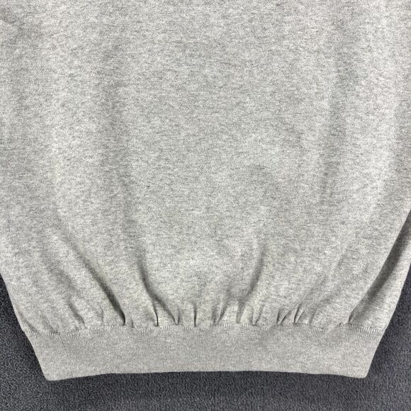 Oxford Golf Vest Men's Medium‎ Gray Knit Quarter Zip Lined High Rise Heather - Picture 15 of 16